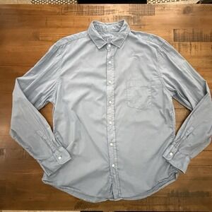 Frank &‎ Eileen Shirt Mens X-Large "Luke"  Button Up 100% Cotton Blue